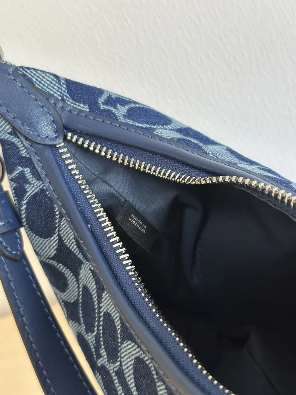 Coach blue backpack